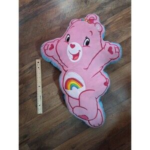 Care Bears Cheer Bear Pink Character Pillow plush 2007 Good Stuff